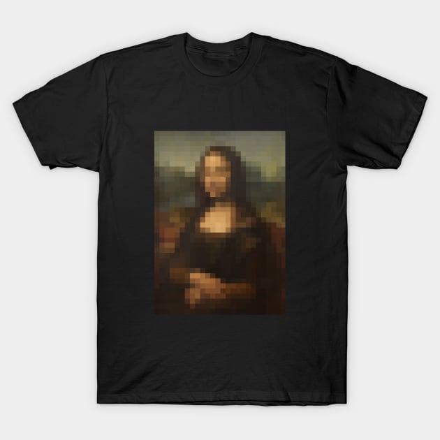 Mona Lisa Pixel T-Shirt by shamila